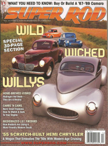SUPER ROD 2008 DEC - WILLYS SPECIAL, WILD 55 HEMI CHRYSLER WAGON